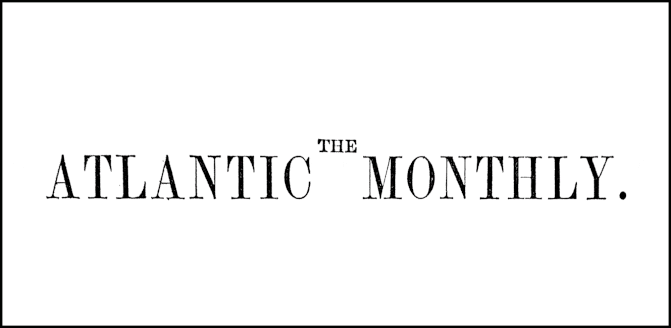 A gif of The Atlantic logo through the years